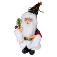 18cm Red & White Santa Hanging Decoration- Assorted Designs image