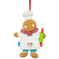 12cm Gingerbread Bakers Hanging Decoration- Assorted Designs image