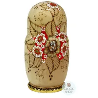 Woodburn Russian Dolls- Gold & Orange 18cm (Set Of 5) image