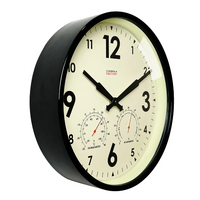 30cm Factory Collection Black Outdoor Silent Wall Clock By CLOUDNOLA image