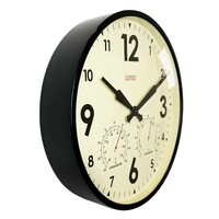 45cm Factory Collection Black Outdoor Silent Wall Clock By CLOUDNOLA image