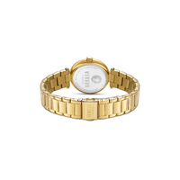 25mm Brick Lane Yellow Gold Womens Watch With Black Dial By VERSACE image