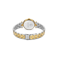 34mm V Versus Two-Tone Crystal Silver & Gold Womens Watch By VERSACE image