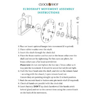 High Torque Euroshaft Step Extra Spacing Clock Movement (22mm Shaft) image