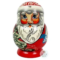 Santa & Tree Russian Dolls- 9cm (Set Of 5) image