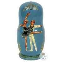 Ballerina Russian Dolls- Blue 11cm (Set Of 5) (Pas De Deux) image