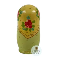 Zagorsk Country Russian Dolls With Flowers & Teddy 11cm (Set Of 5) image