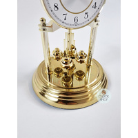 23cm Gold Anniversary Clock With White Dial By HALLER (Arabic) image