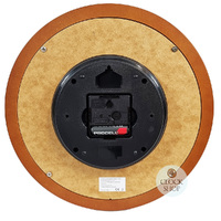 29cm Walnut Round Wall Clock By AMS image