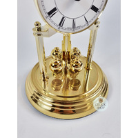 23cm Gold Anniversary Clock With White Dial By HALLER (Roman) image