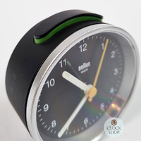 7.5cm Black & Silver Analogue Alarm Clock By BRAUN image