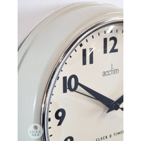 30cm Cream Retro Kitchen Wall Clock with Timer By ACCTIM image