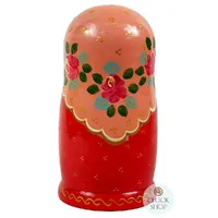 Zagorsk Country Russian Dolls With Flowers 16cm (Set Of 5) image