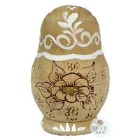 Woodburn Russian Dolls- Brown & Gold 10cm (Set Of 5) image