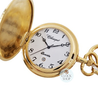 41mm Gold Unisex Pocket Watch With Aztec Etch By CLASSIQUE (Arabic) image