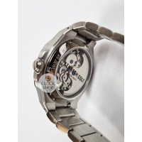 43mm Skeleton Silver Automatic Mens Watch With Black Dial By KENNETH COLE image