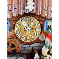 Wood Sawer & Dancers 1 Day Mechanical Chalet Cuckoo Clock 35cm By HEKAS image