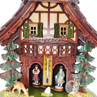 28cm Chalet Weather House With Deer By TRENKLE image