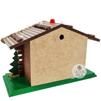 26cm Chalet Weather House With Deer & Squirrel By TRENKLE image