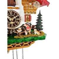 Beer Drinker & Dancers Battery Chalet Cuckoo Clock 35cm By TRENKLE image