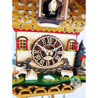 Cow & Water Trough Battery Chalet Cuckoo Clock 20cm By TRENKLE image