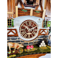 Bell Ringer & Cow Battery Chalet Cuckoo Clock With Bell Tower 30cm By TRENKLE image