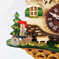 Forest Cabin Battery Chalet Kuckulino With Boy & Cow 18cm By TRENKLE image
