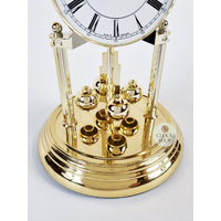 23cm Gold Anniversary Clock With White Dial & Westminster Chime By HALLER (Roman) image