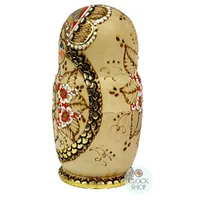 Woodburn Russian Dolls- Gold & Orange 18cm (Set Of 5) image