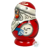 Santa & Tree Russian Dolls- 9cm (Set Of 5) image