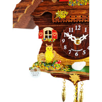 Forest Cabin Battery Chalet Kuckulino With Owl 16cm By TRENKLE image