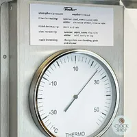 51cm Silver Outdoor Weather Station With Thermometer Barometer & Hygrometer By FISCHER image