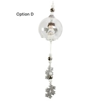 7cm Angel In Glass Bauble Hanging Decoration- Assorted Designs image