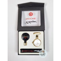 30mm Gold Plated Nurses Watch Pro Care Set By CLASSIQUE image