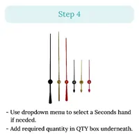 Customisable Press Fit Step Clock Movement Kit | Fits 3.1mm & 5.0mm Hand Holes image