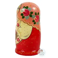 Zagorsk Country Russian Dolls With Flowers 16cm (Set Of 5) image