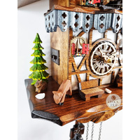 Deer Battery Chalet Cuckoo Clock 23cm By ENGSTLER image