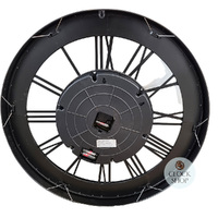 70cm Hasius Black & Gold Moving Gear Clock By COUNTRYFIELD image