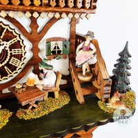 Accordion Player & Beer Drinker Battery Chalet Cuckoo Clock 37cm By TRENKLE image