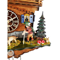 Hiker & Dog Battery Chalet Cuckoo Clock 28cm By TRENKLE image