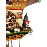 Cow & Water Trough Battery Chalet Cuckoo Clock 20cm By TRENKLE image