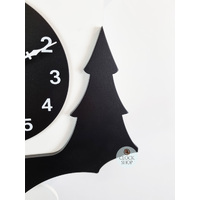 34cm Black & White Modern Battery Chalet Cuckoo Clock By AMS image