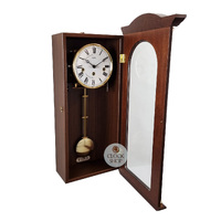 58cm Walnut 8 Day Mechanical Chiming Wall Clock By AMS image