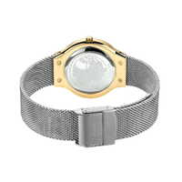 Gift Set- 31mm Classic Collection Gold & Silver Womens Watch With Bracelet By BERING image