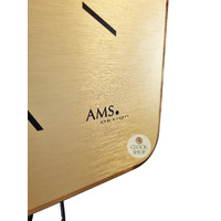 42cm Gold & Black Modern Wall Clock With Westminster Chime By AMS image