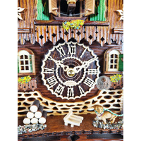 Hiker & Dog LED Battery Chalet Cuckoo Clock 26cm By TRENKLE image