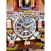 Accordion Player LED Battery Chalet Cuckoo Clock 26cm By TRENKLE image