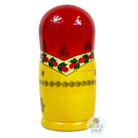 Semenov Russian Dolls- Red Scarf & Yellow Dress 24cm (Set Of 9) image