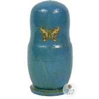 Ballerina Russian Dolls- Blue 11cm (Set Of 5) (Pas De Deux) image