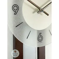 62cm Two Tone Pendulum Wall Clock With Round Dial By AMS image